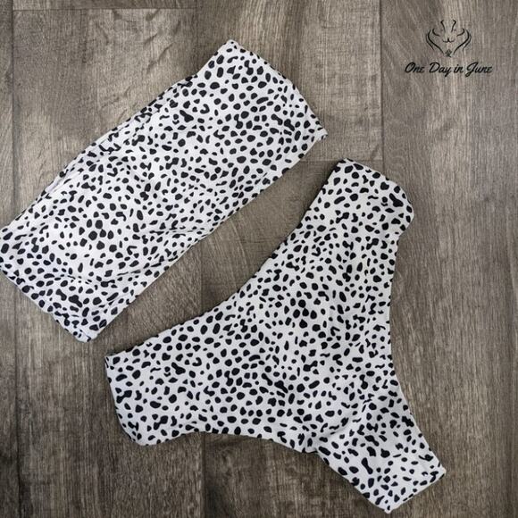 Omkagi Bandeau Bikini Swimsuit Size L - Picture 4 of 4